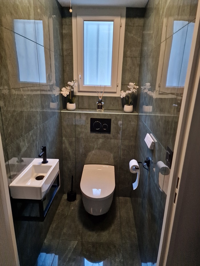 installation toilette suspendue